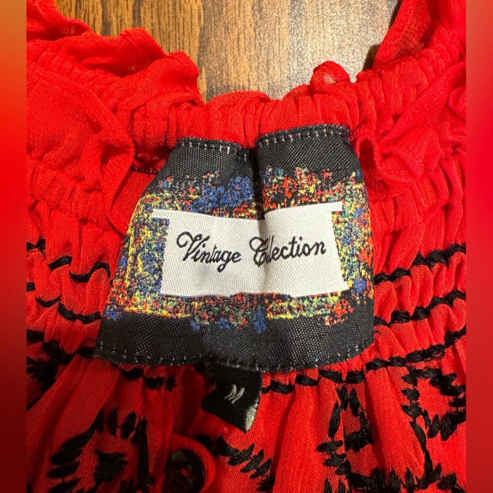 Vintage Collection Ribbon Embroidered Tunic - Picture 4 of 4